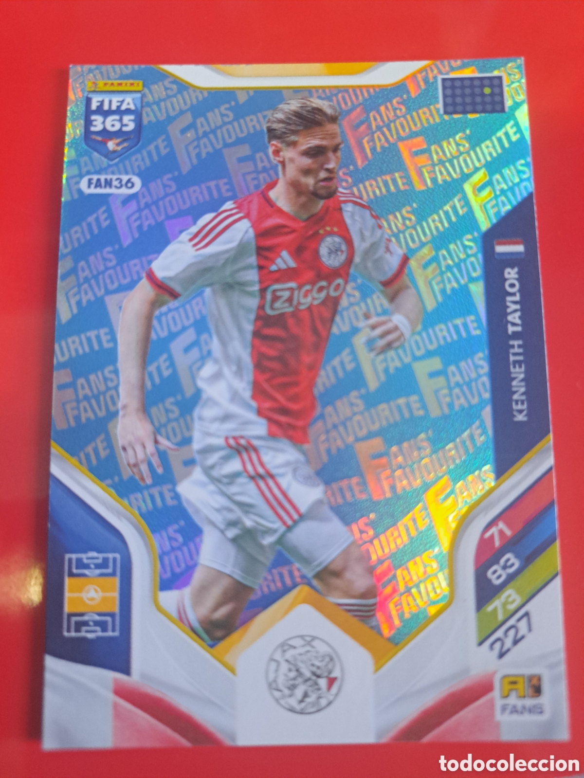 Cromos de F&uacute;tbol: FAN 36 Kenneth Taylor ajax fans favourite adrenalyn xl FIFA 365 25-26