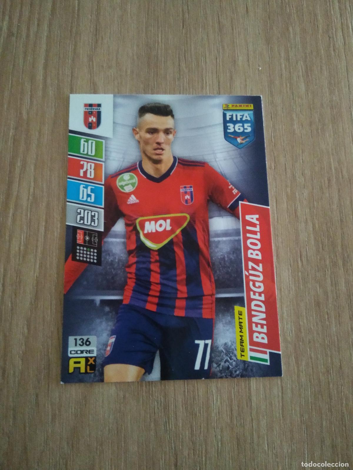 Cromos de F&uacute;tbol: 136 BENDEGUZ BOLLA FEHERVAR CROMO FUTBOL PANINI ADRENALYN 21-22 FIFA 365 2021-2022