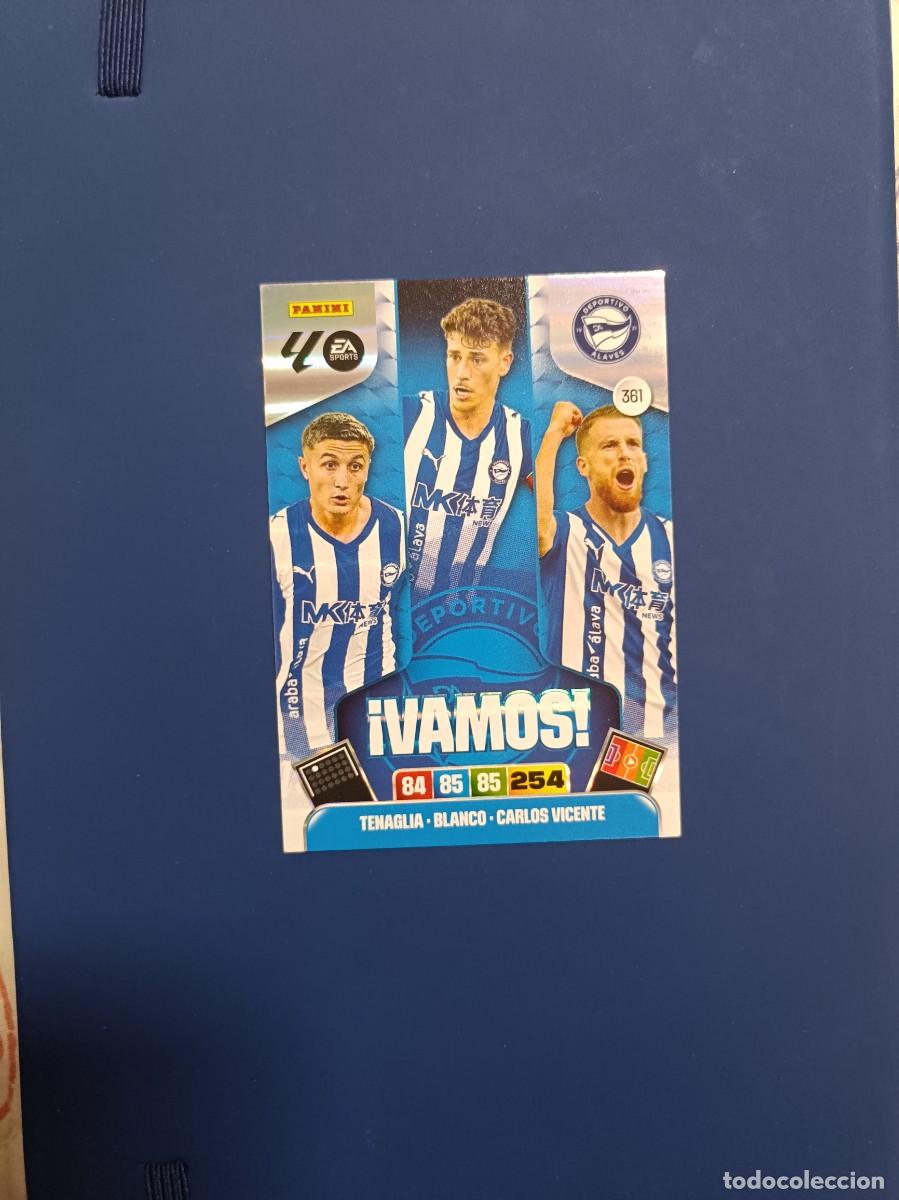 Cromos de Futebol: 361 vamos Tenaglia Blanco Carlos Vicente Adrenalyn XL 25 26 Deportivo Alav&eacute;s panini 2025 2026