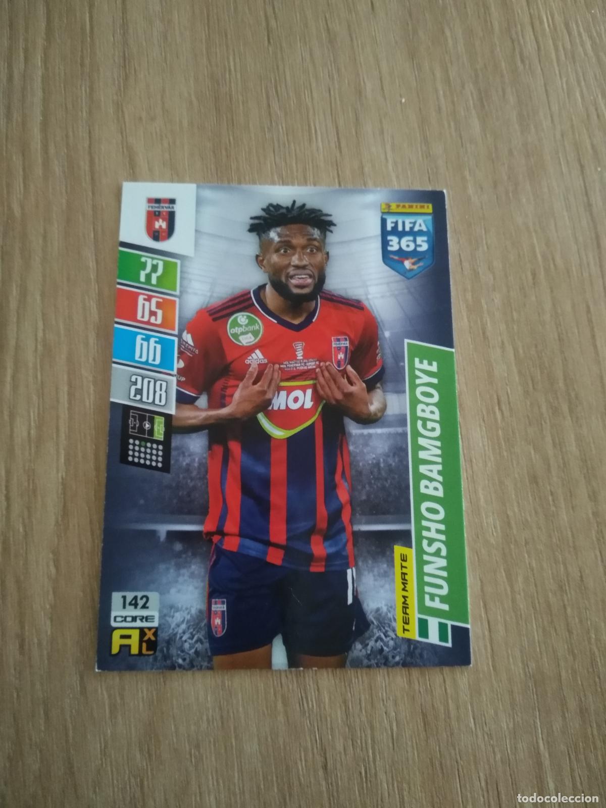 Cromos de F&uacute;tbol: 142 FUNSHO BAMGBOYE FEHERVAR CROMO FUTBOL PANINI ADRENALYN 21-22 FIFA 365 2021-2022