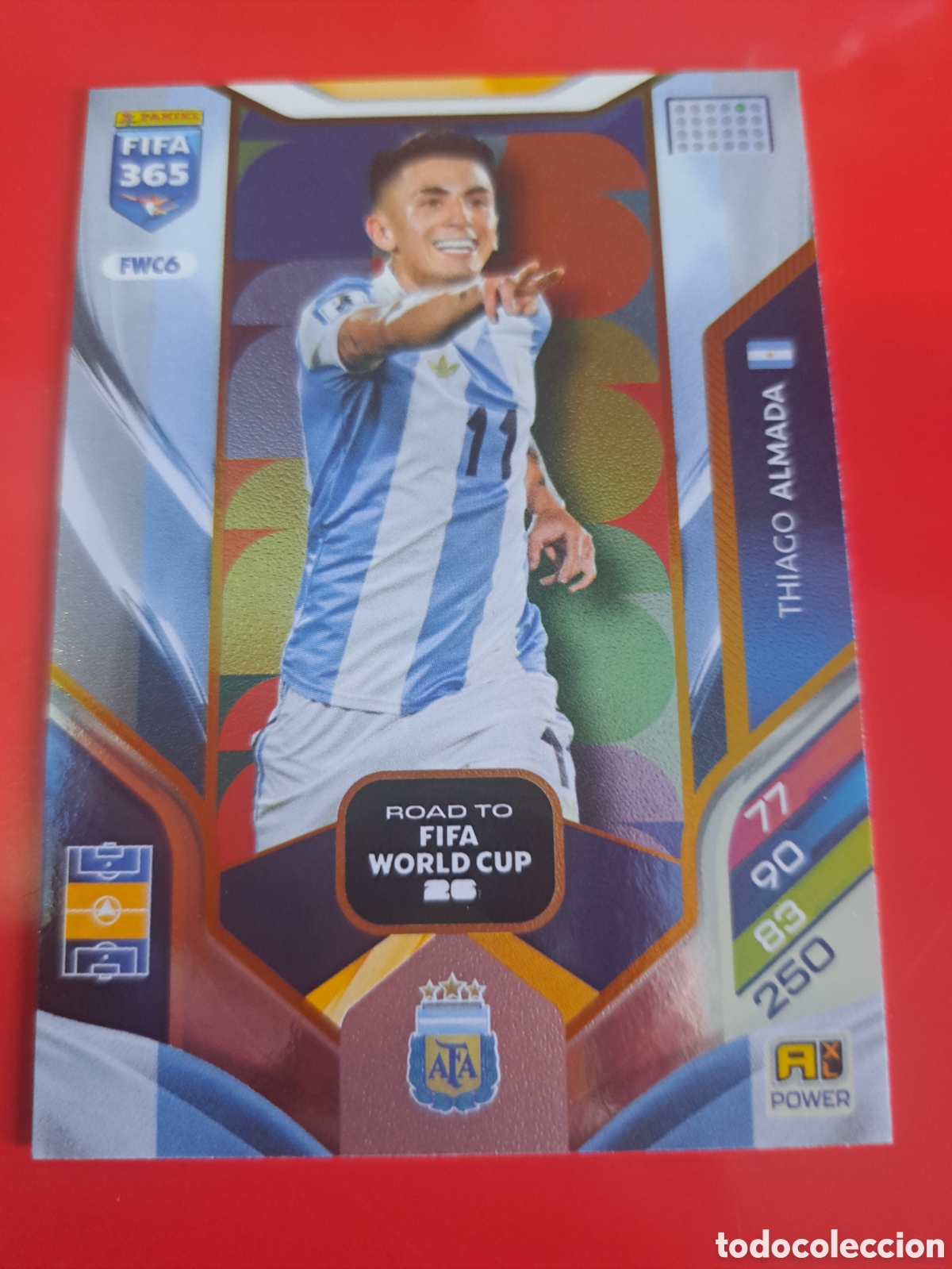 Cromos de F&uacute;tbol: FWC6 Thiago Almada argentina road to fifa world cup 26 adrenalyn xl FIFA 365 25-26