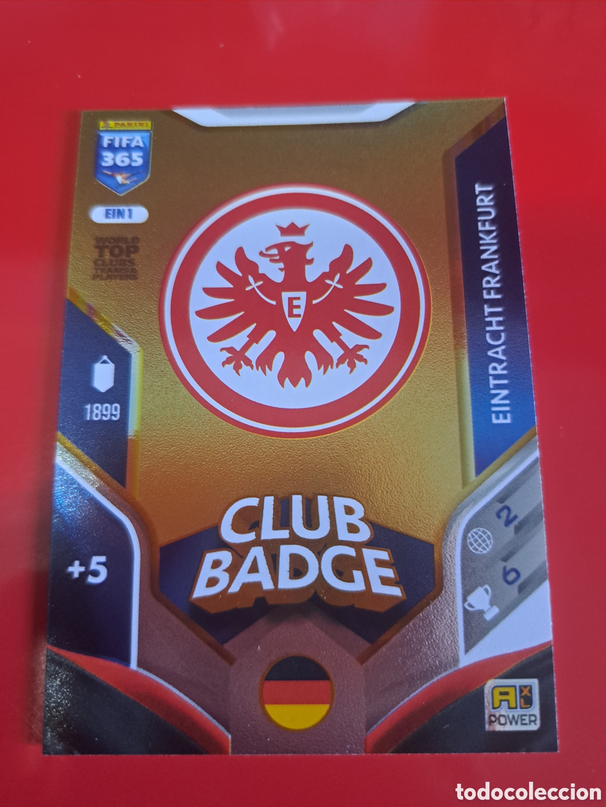 Cromos de F&uacute;tbol: CLUB BADGE eintrancht frankfurt escudo adrenalyn xl FIFA 365 25-26