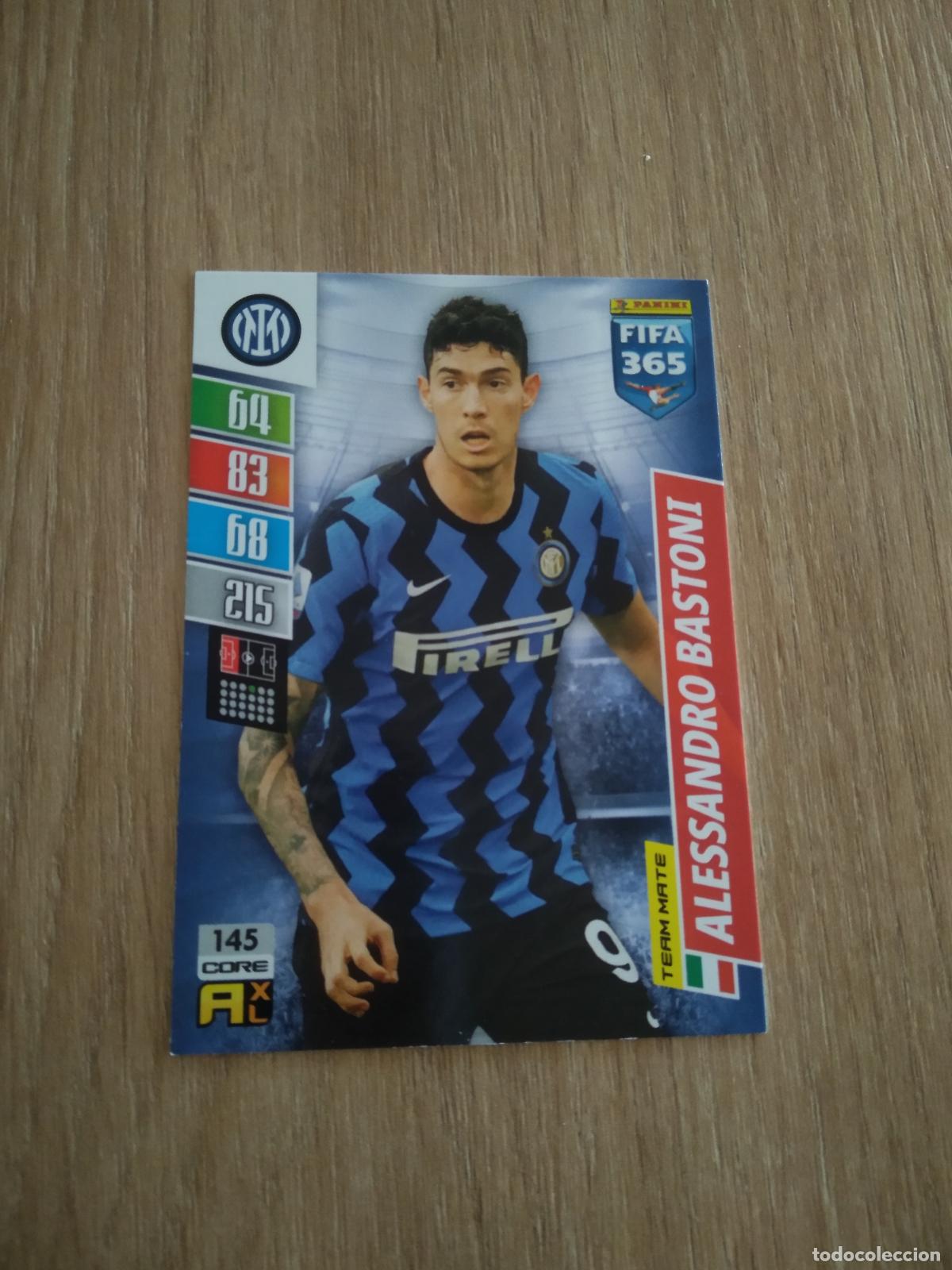 Cromos de F&uacute;tbol: 145 BASTONI INTER MILAN CROMO FUTBOL PANINI ADRENALYN 21-22 FIFA 365 2021-2022