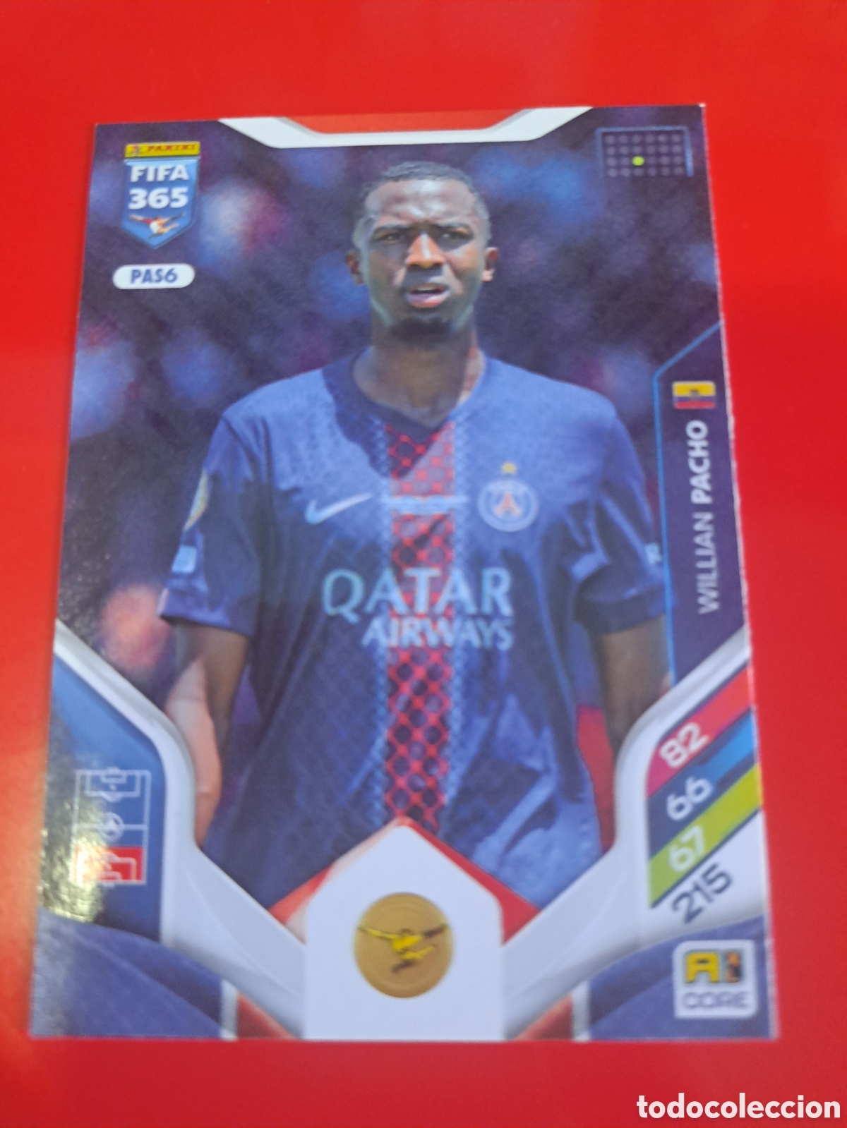 Cromos de F&uacute;tbol: PA 6 William Pacho PSG adrenalyn xl FIFA 365 25-26