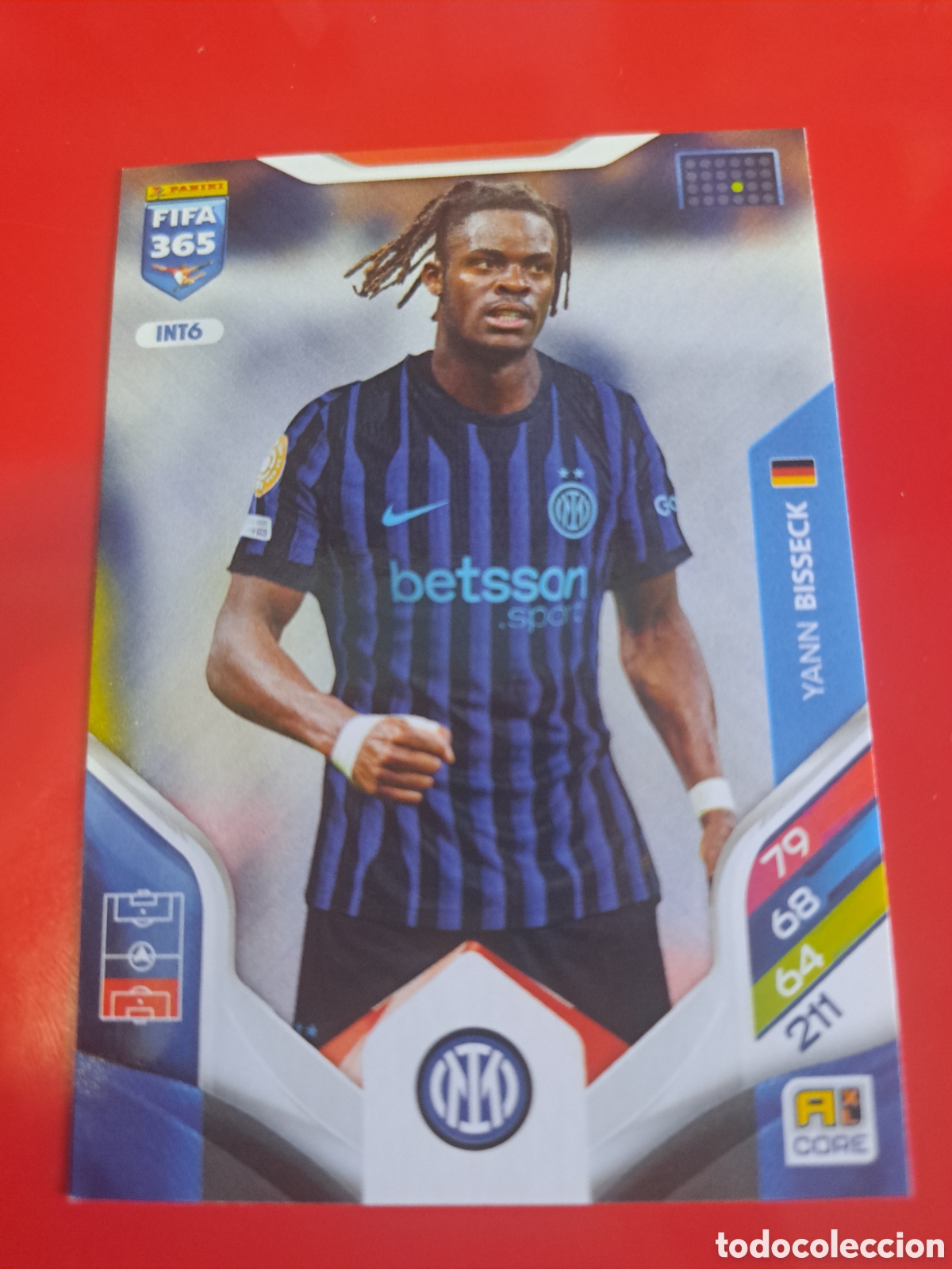 Cromos de F&uacute;tbol: INT6 Yann Biseck Inter de mil&aacute;n adrenalyn xl FIFA 365 25-2