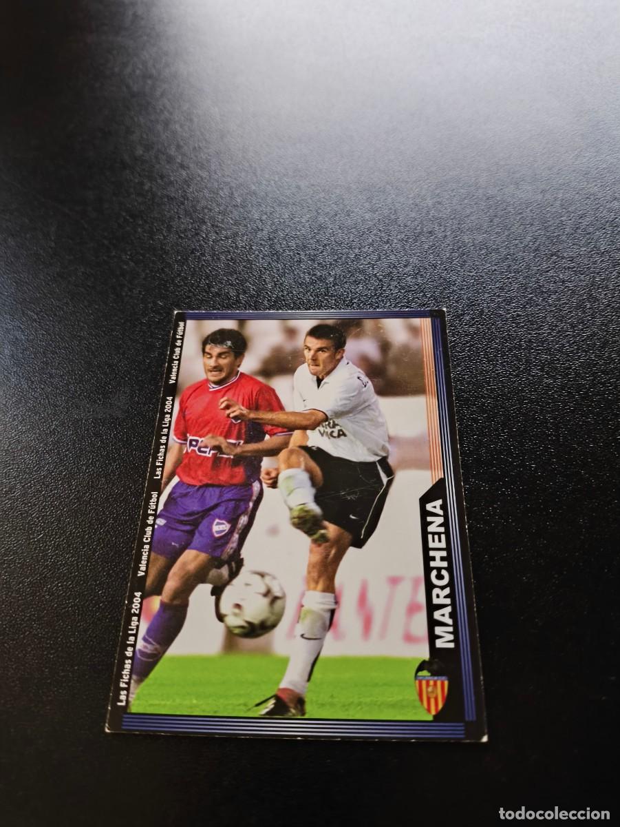 Cromos de F&uacute;tbol: 121 Marchena ESCUDO ESTRECHO VALENCIA MUNDICROMO LIGA 2003 2004 03 04 NO PANINI ESTE