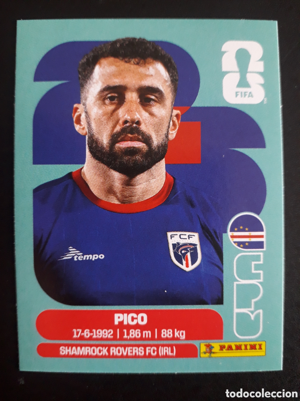 Cromos de F&uacute;tbol: PICO CABO VERDE CPV 4 MUNDIAL F&Uacute;TBOL 2026 FIFA WORLD CUP PANINI SIN PEGAR PEDIDO M&Iacute;NIMO 3&euro;