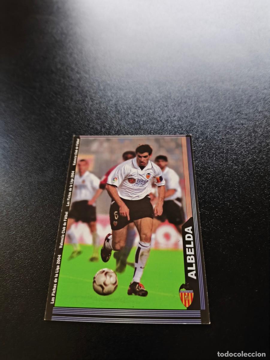 Cromos de f&uacute;tbol: 122 Albelda ESCUDO ESTRECHO VALENCIA MUNDICROMO LIGA 2003 2004 03 04 NO PANINI ESTE