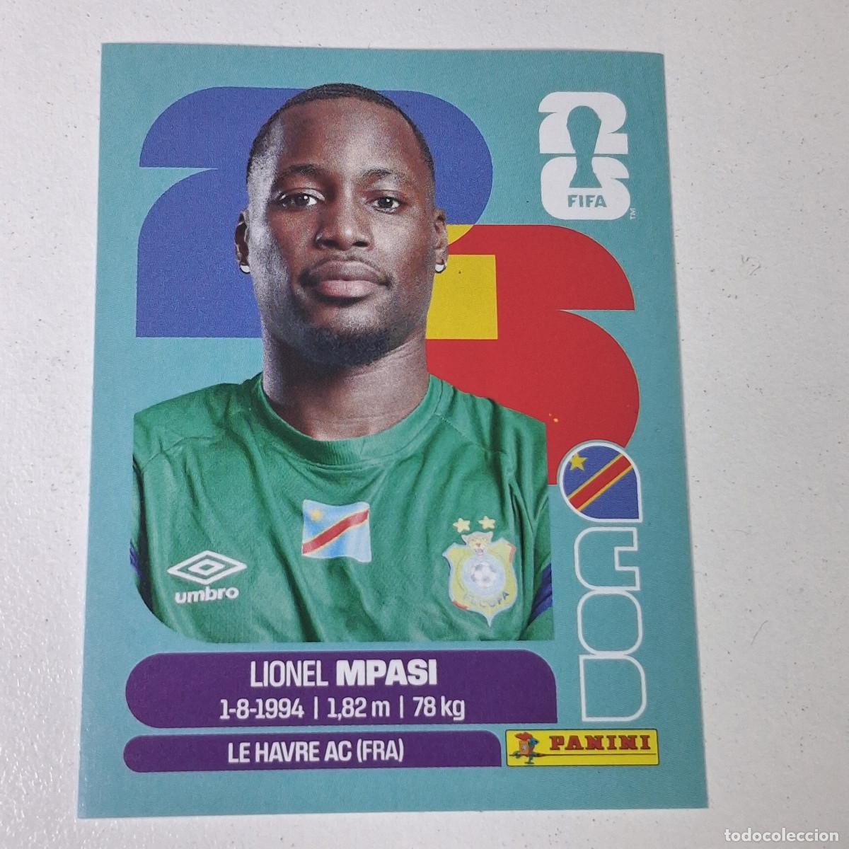 Cromos de F&uacute;tbol: B11 COD2 LIONEL MPASI 2 CONGO COD MUNDIAL FIFA WORLD CUP 2026 STICKER PANINI