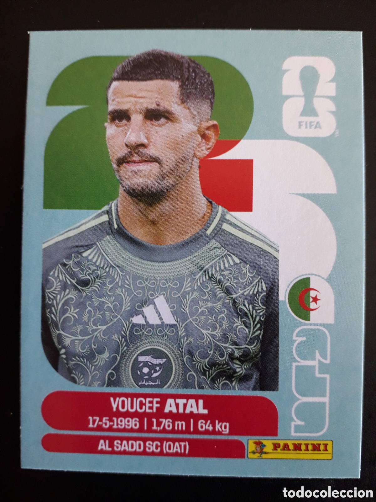 Cromos de F&uacute;tbol: ATAL ARGELIA ALG 4 MUNDIAL F&Uacute;TBOL 2026 FIFA WORLD CUP PANINI SIN PEGAR PEDIDO M&Iacute;NIMO 3&euro;