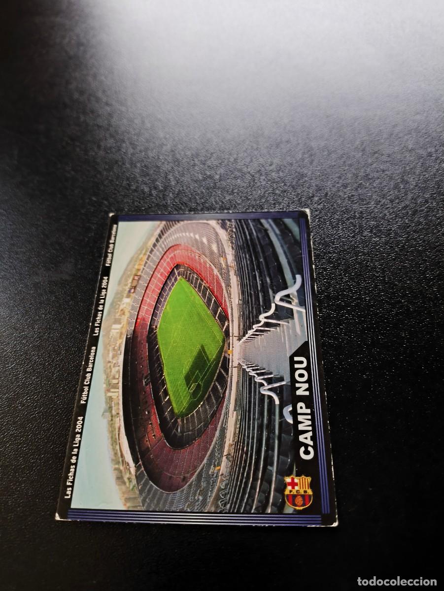 Cromos de F&uacute;tbol: 137 CAMP NOU ESCUDO ESTRECHO BARCELONA MUNDICROMO LIGA 2003 2004 03 04 NO PANINI ESTE