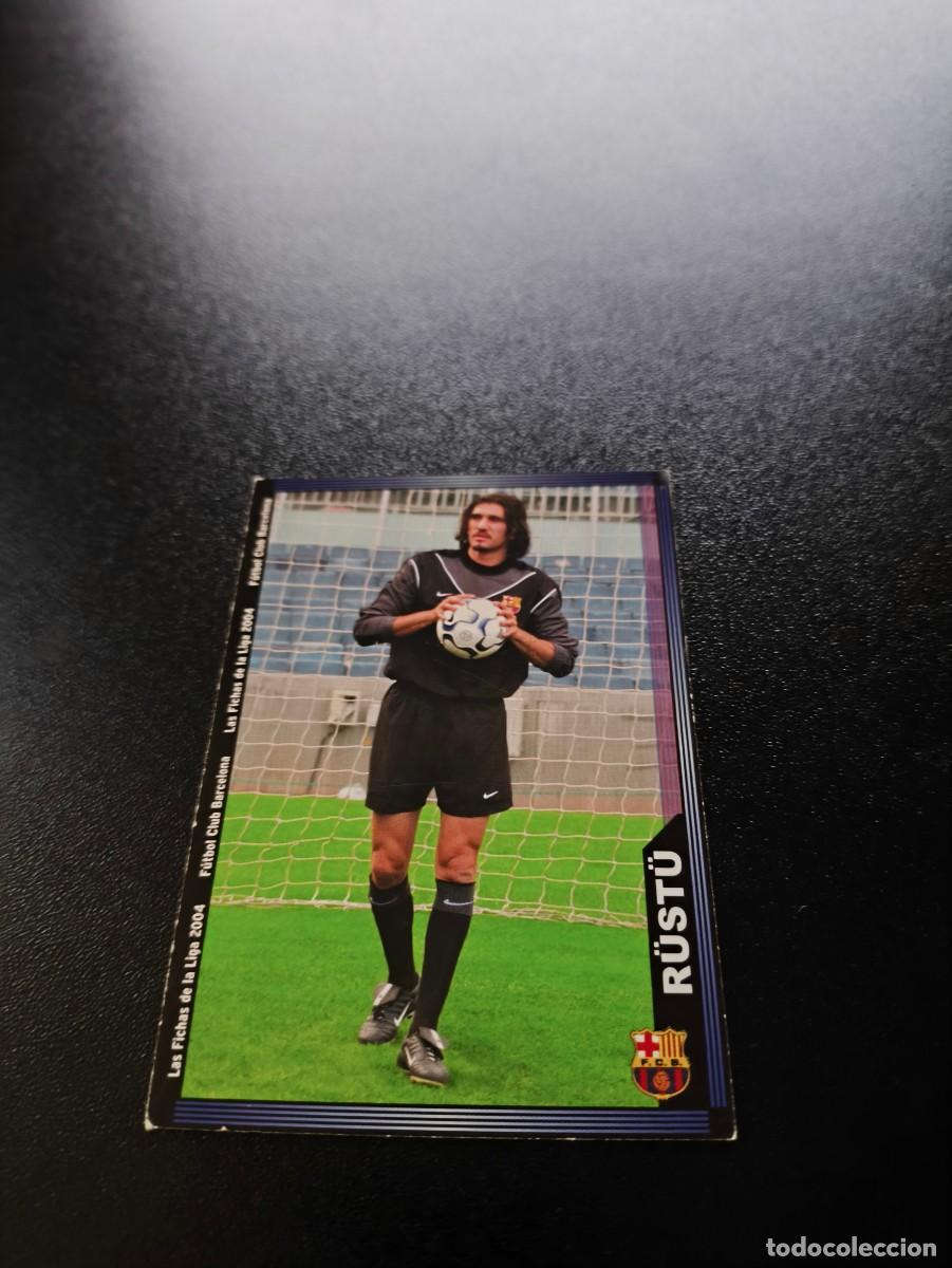 Cromos de F&uacute;tbol: 139 Rustu ESCUDO ESTRECHO BARCELONA MUNDICROMO LIGA 2003 2004 03 04 NO PANINI ESTE