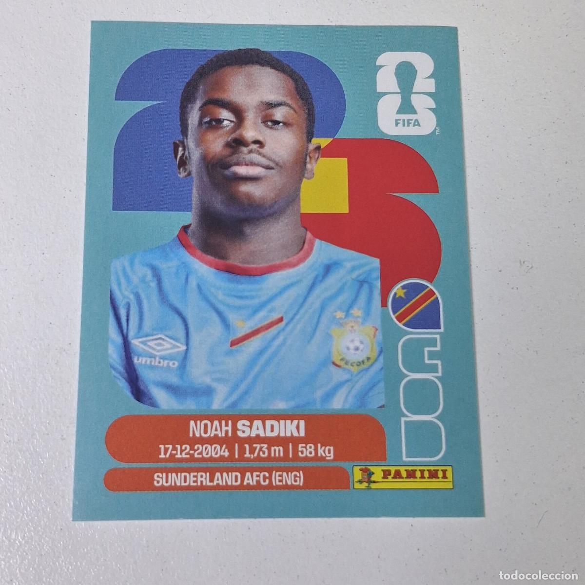 Cromos de F&uacute;tbol: B11 COD12 NOAH SADIKI 12 CONGO COD MUNDIAL FIFA WORLD CUP 2026 STICKER PANINI