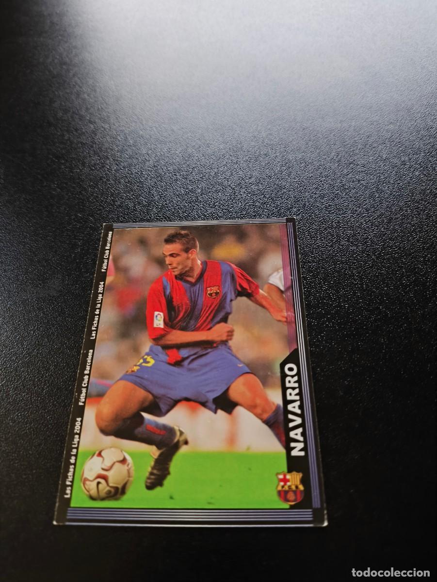 Cromos de F&uacute;tbol: 144 Navarro ESCUDO ESTRECHO BARCELONA MUNDICROMO LIGA 2003 2004 03 04 NO PANINI ESTE