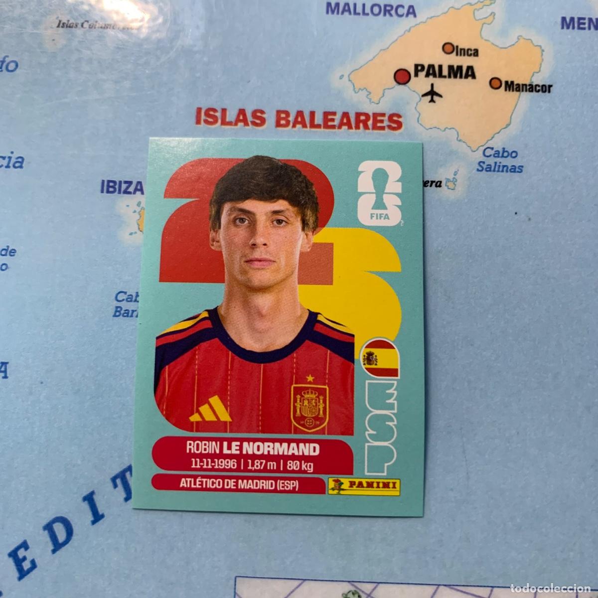 Football Stickers: Le Normand n&uacute;mero 3 de Espa&ntilde;a cromo panini Mundial Fifa World Cup 2026