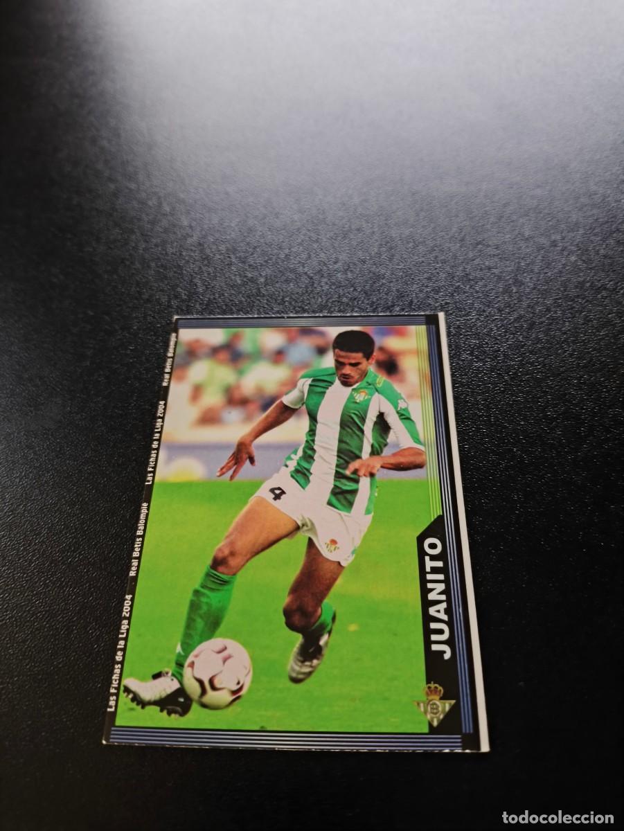 Cromos de F&uacute;tbol: 195 Juanito ESCUDO ESTRECHO BETIS MUNDICROMO LIGA 2003 2004 03 04 NO PANINI ESTE