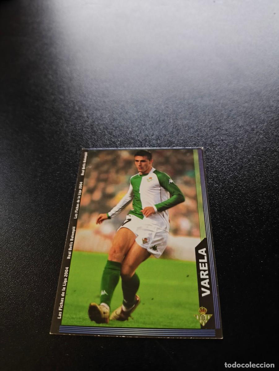 Cromos de F&uacute;tbol: 198 Varela ESCUDO ESTRECHO BETIS MUNDICROMO LIGA 2003 2004 03 04 NO PANINI ESTE