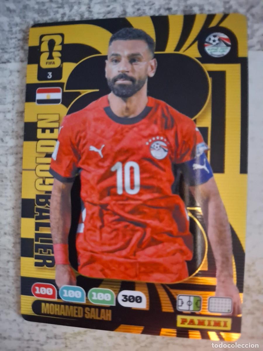 Cromos de F&uacute;tbol: Golden Baller numero 3 Salah Adrenalyn Mundial 2026