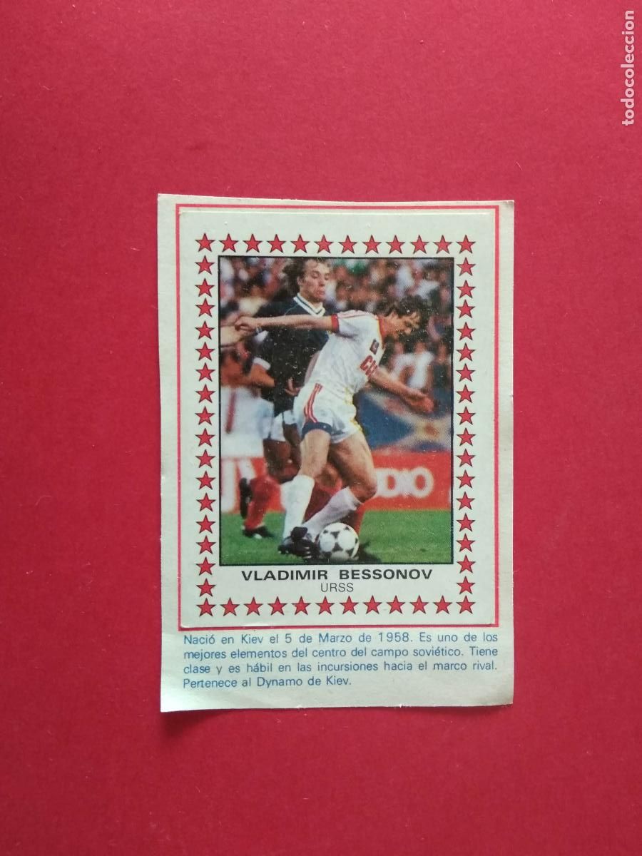 Cromos de F&uacute;tbol: PANINI FUTBOL LIGA 83 1983 CROMO RECORTADO N&ordm; 390 VLADIMIR BESSONOV URSS