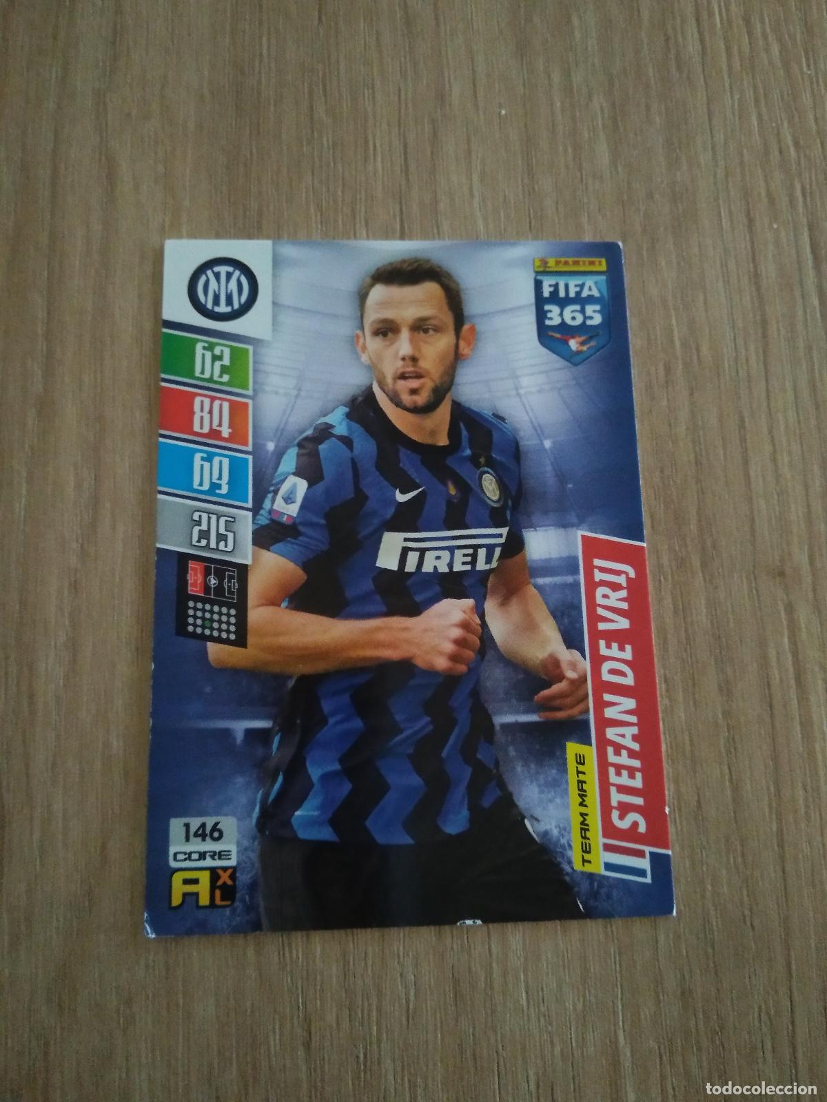 Cromos de F&uacute;tbol: 146 STEFAN DE VRIJ INTER MILAN CROMO FUTBOL PANINI ADRENALYN 21-22 FIFA 365 2021-2022