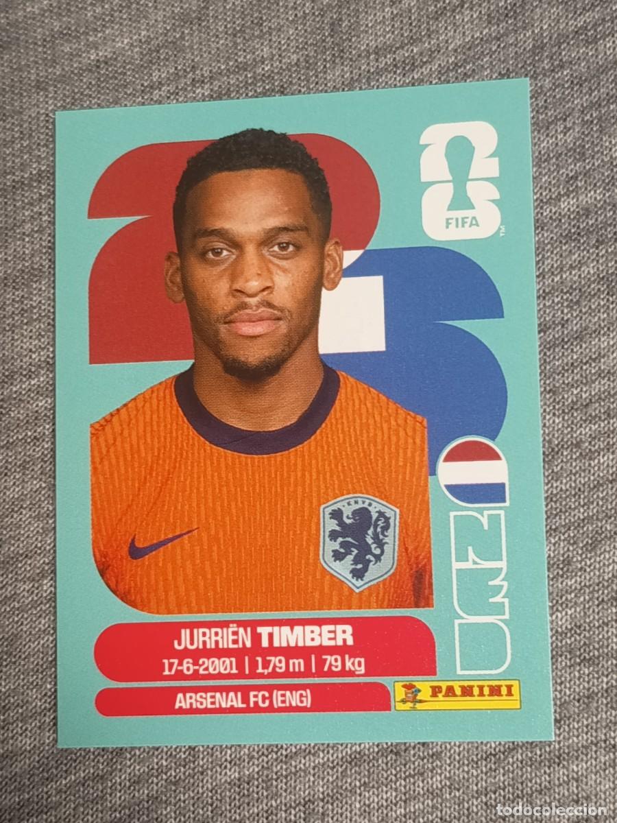 Cromos de F&uacute;tbol: TIMBER NED 5 STICKER MUNDIAL 2026 PANINI FIFA WORLD CUP NUEVO