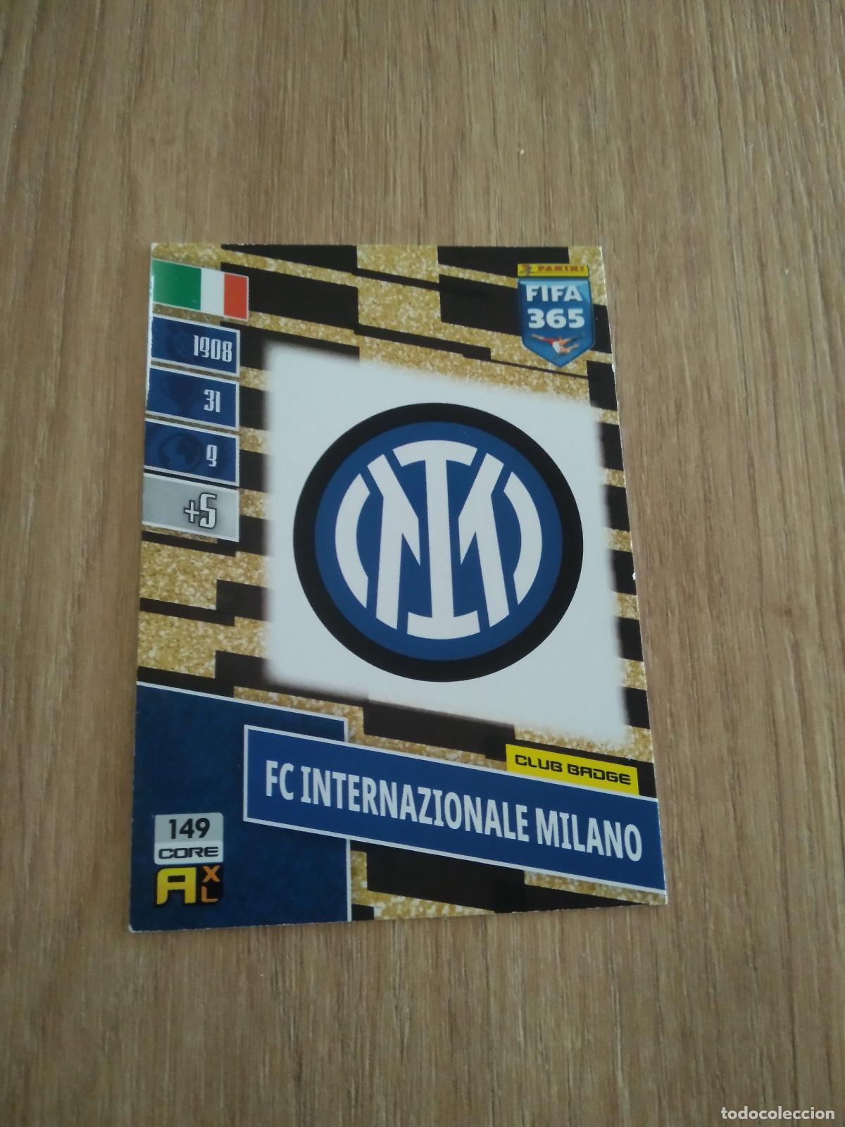 Cromos de F&uacute;tbol: 149 ESCUDO INTER MILAN CROMO FUTBOL PANINI ADRENALYN 21-22 FIFA 365 2021-2022