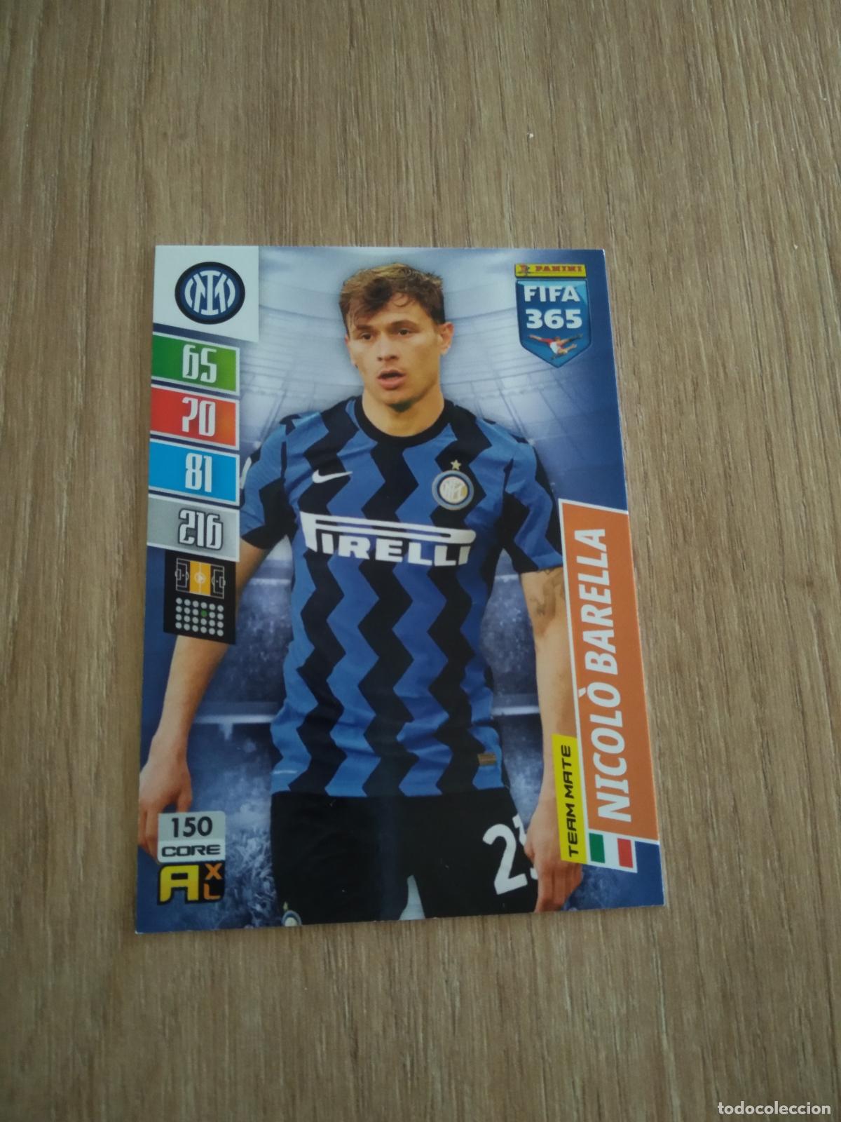 Cromos de F&uacute;tbol: 150 BARELLA INTER MILAN CROMO FUTBOL PANINI ADRENALYN 21-22 FIFA 365 2021-2022