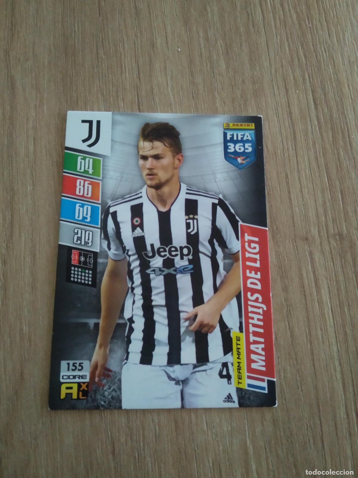 Cromos de F&uacute;tbol: 155 DE LIGT JUVENTUS TURIN CROMO FUTBOL PANINI ADRENALYN 21-22 FIFA 365 2021-2022
