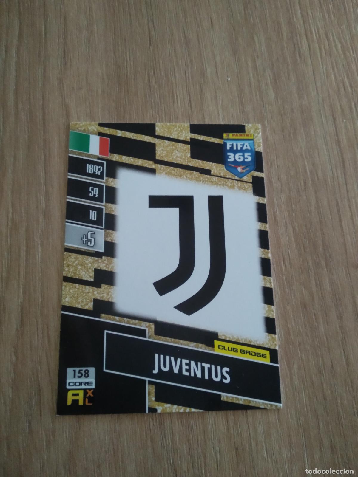 Cromos de F&uacute;tbol: 158 ESCUDO JUVENTUS TURIN CROMO FUTBOL PANINI ADRENALYN 21-22 FIFA 365 2021-2022
