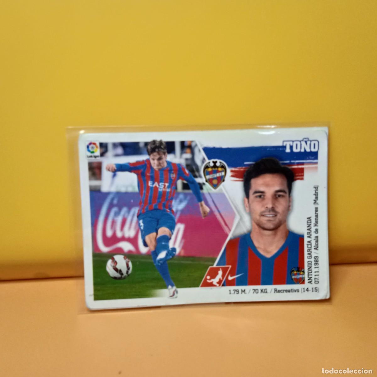 Cromos de F&uacute;tbol: EDICIONES ESTE 2015 2016 15 16 LEVANTE U.D TO&Ntilde;O 10