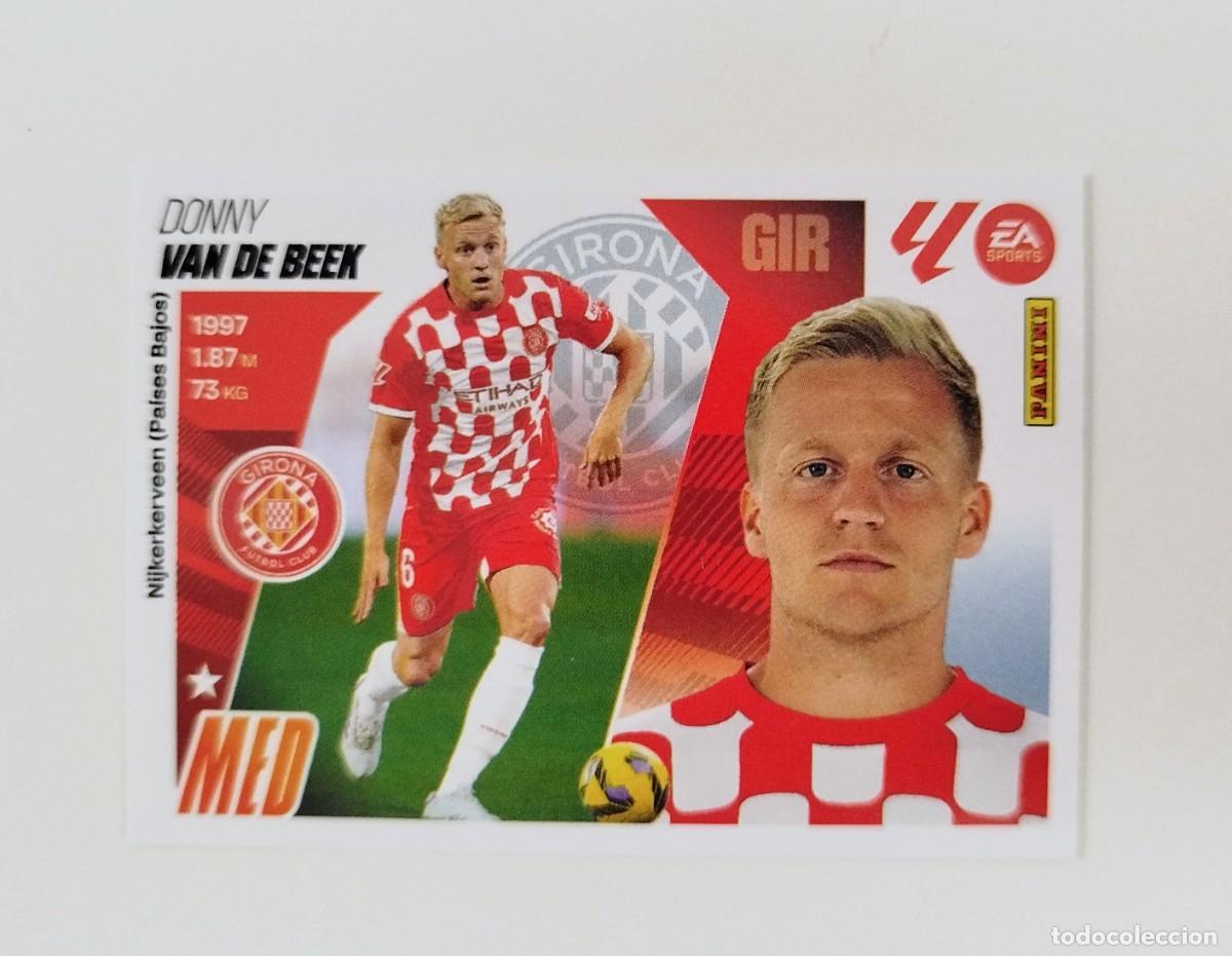 Cromos de F&uacute;tbol: Van de Beek 12 SIN PEGAR NUNCA PEGADO Girona FC Liga Ediciones Este 25 26 / 2025 2026