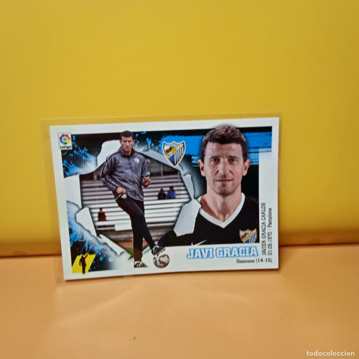 Cromos de F&uacute;tbol: EDICIONES ESTE 2015 2016 15 16 M&Aacute;LAGA C.F JAVI GRACIA 2
