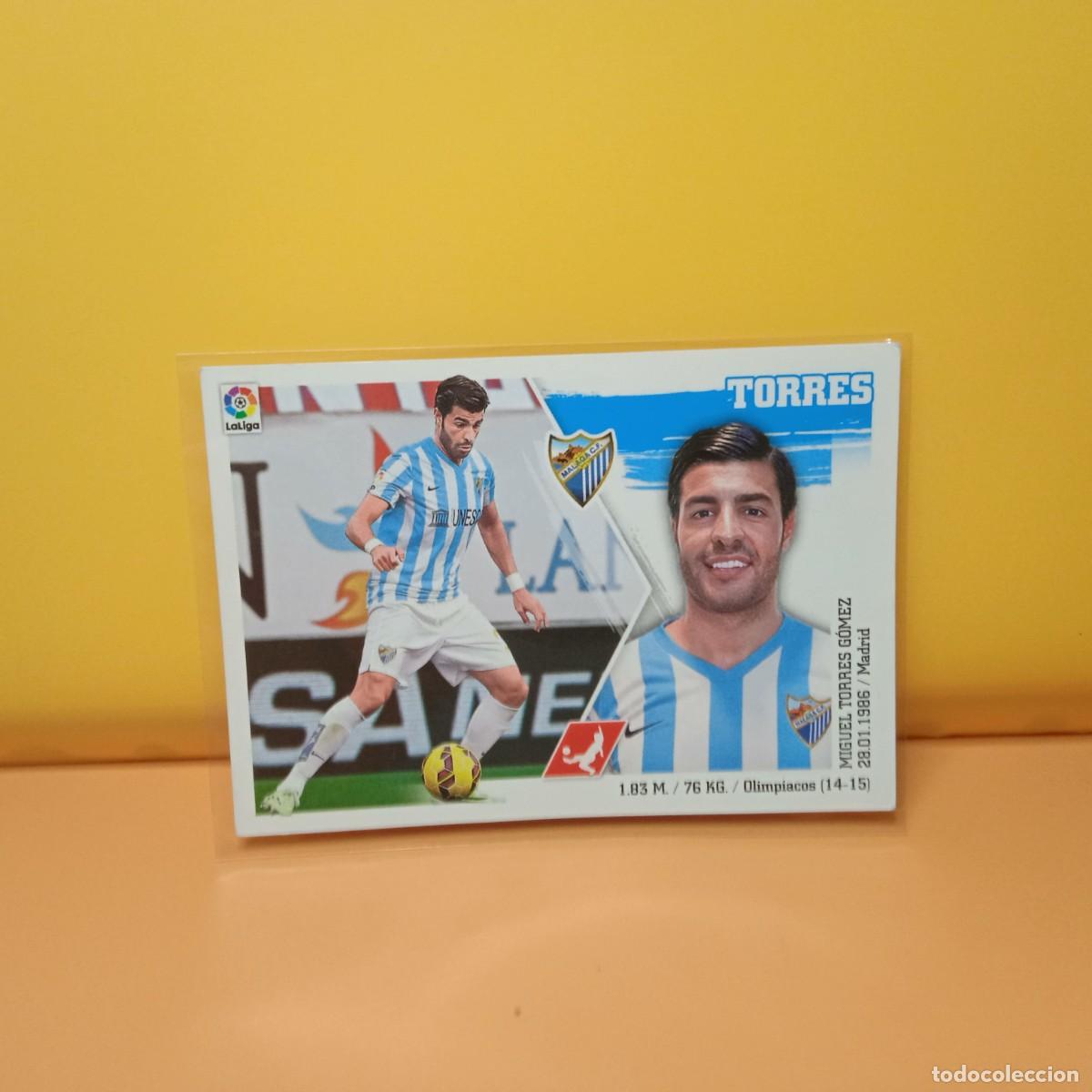 Cromos de F&uacute;tbol: EDICIONES ESTE 2015 2016 15 16 M&Aacute;LAGA C.F TORRES 9