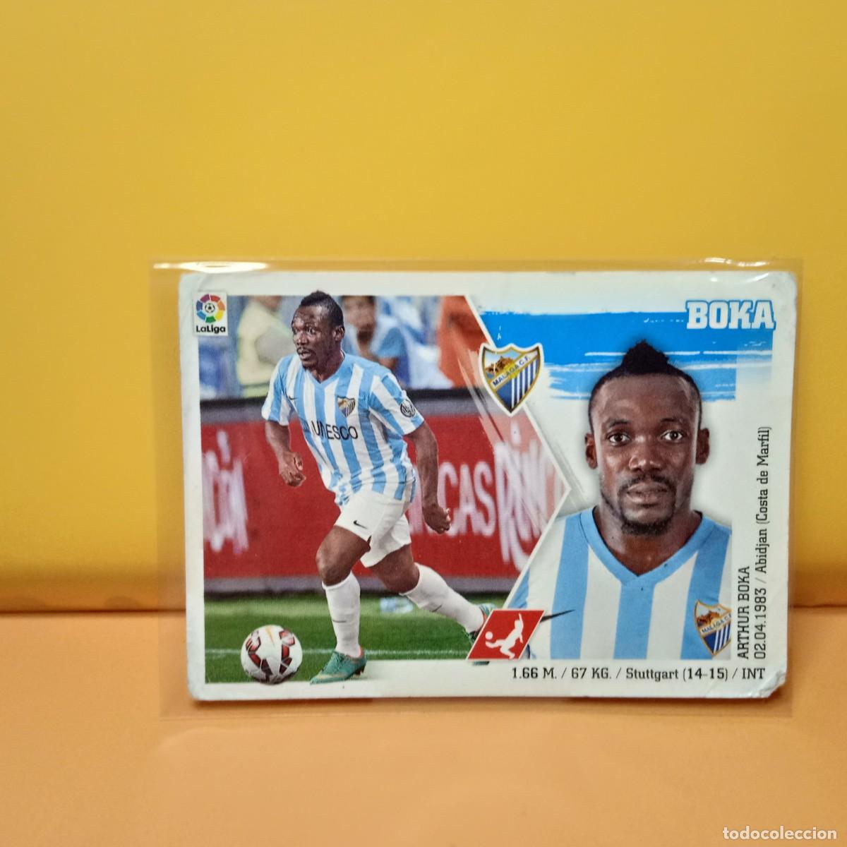 Football Stickers: EDICIONES ESTE 2015 2016 15 16 M&Aacute;LAGA C.F BOKA 10