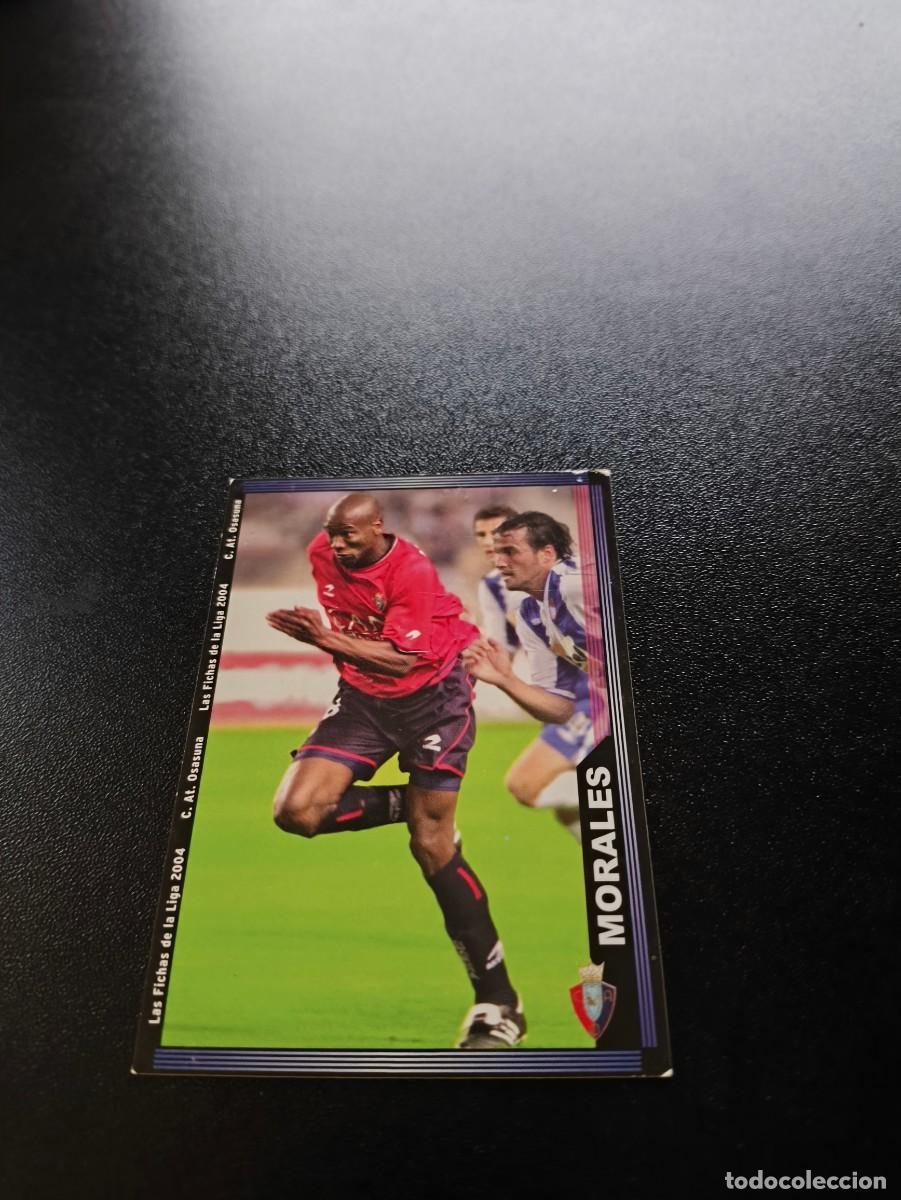 Cromos de F&uacute;tbol: 291 Morales ESCUDO ESTRECHO OSASUNA MUNDICROMO LIGA 2003 2004 03 04 NO PANINI ESTE