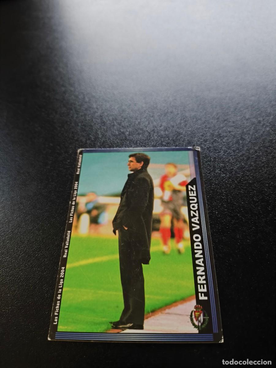 Cromos de F&uacute;tbol: 354 Fernando Vazquez ESCUDO ESTRECHO VALLADOLID MUNDICROMO LIGA 2003 2004 03 04 NO PANINI ESTE