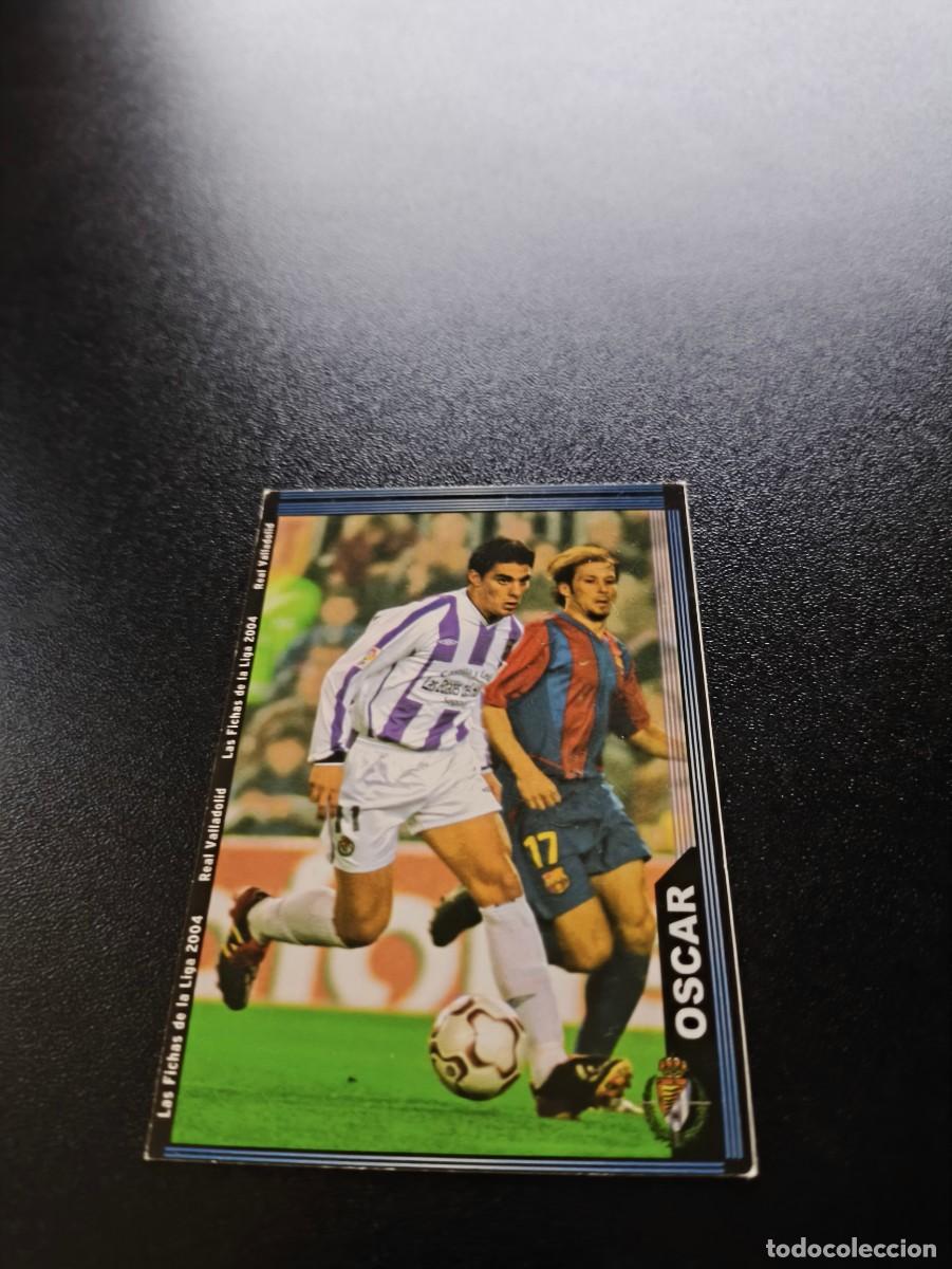 Cromos de F&uacute;tbol: 369 Oscar ESCUDO ESTRECHO VALLADOLID MUNDICROMO LIGA 2003 2004 03 04 NO PANINI ESTE
