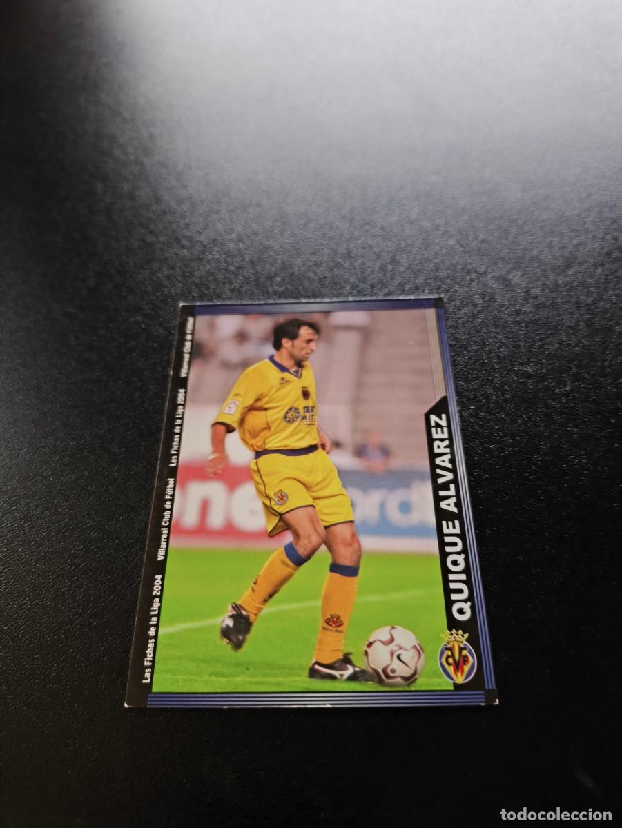 Cromos de F&uacute;tbol: 387 Quique Alvarez ESCUDO ESTRECHO VILLARREAL MUNDICROMO LIGA 2003 2004 03 04 NO PANINI ESTE