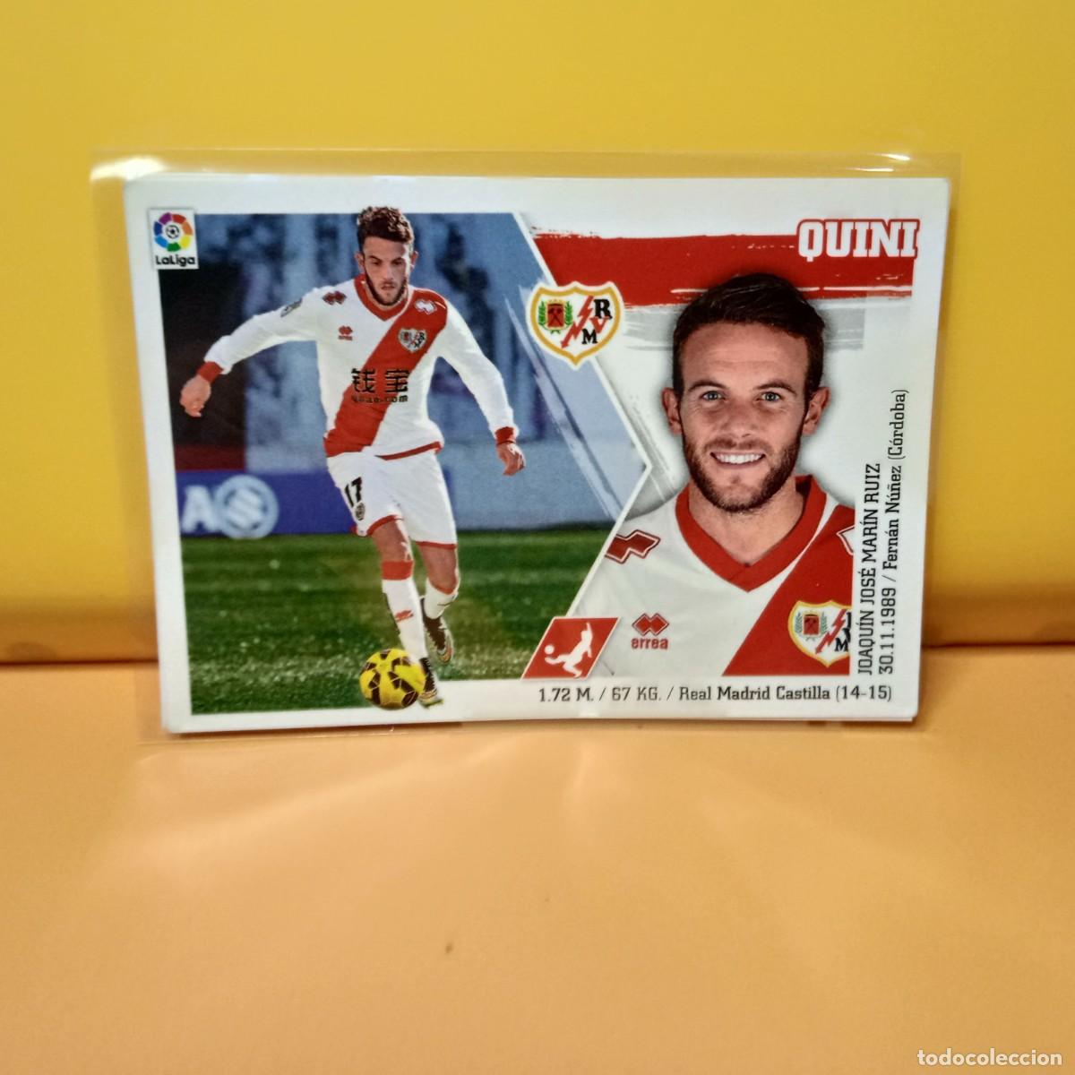 Cromos de F&uacute;tbol: EDICIONES ESTE 2015 2016 15 16 RAYO VALLECANO QUINI 6
