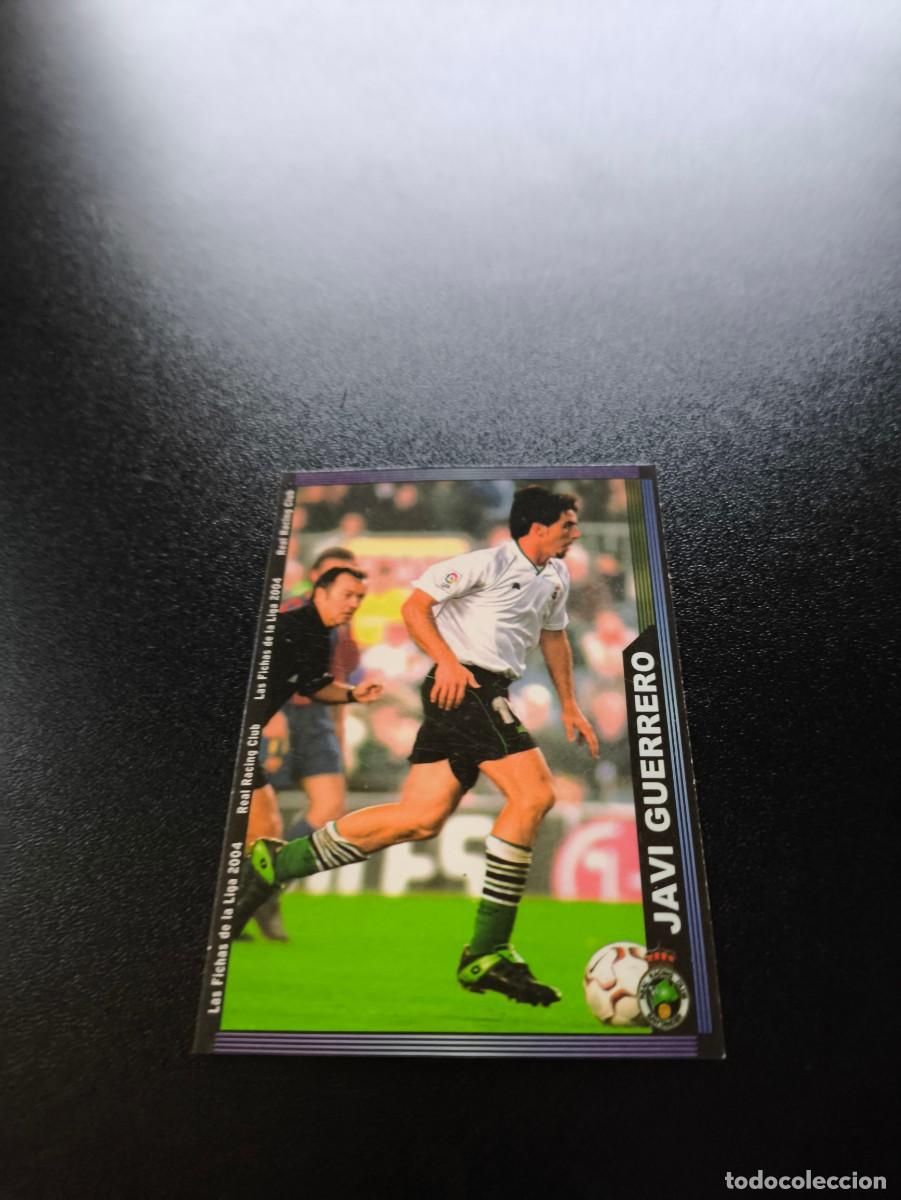 Football Stickers: 427 Javi Guerrero ESCUDO ESTRECHO SANTANDER MUNDICROMO LIGA 2003 2004 03 04 NO PANINI ESTE