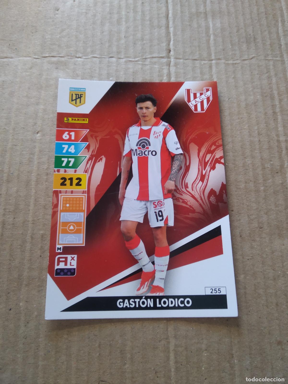 Fu&szlig;ball-Sticker: 255 GASTON LODICO INSTITUTO CROMO FUTBOL PANINI ARGENTINO 2025 ARGENTINA ADRENALYN