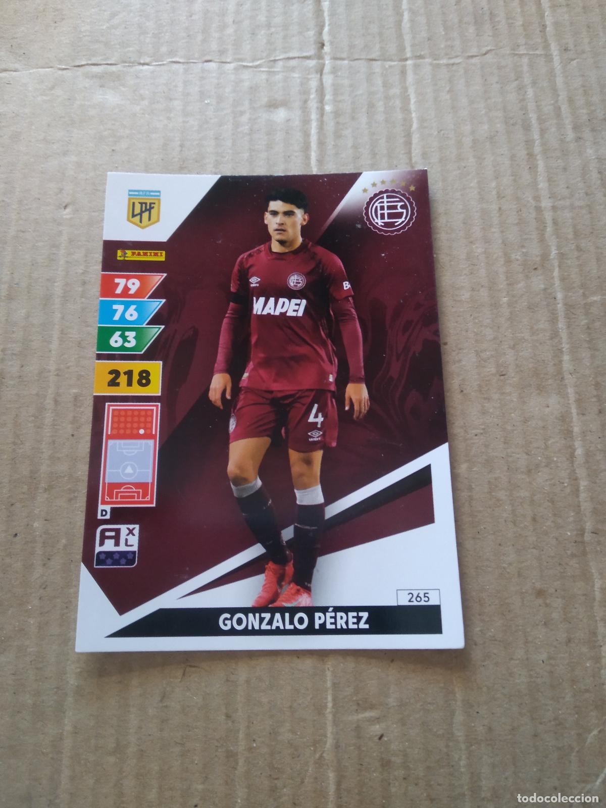 Cromos de F&uacute;tbol: 265 GONZALO PEREZ LANUS CROMO FUTBOL PANINI ARGENTINO 2025 ARGENTINA ADRENALYN