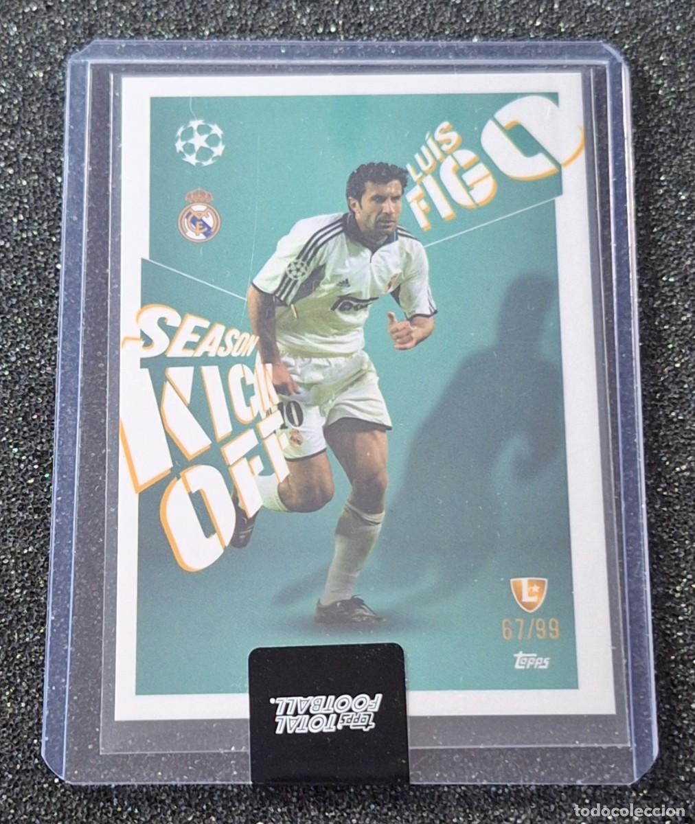 Cromos de F&uacute;tbol: Luis Figo Real Madrid Topps Total Football 67/99 Season Kick Off