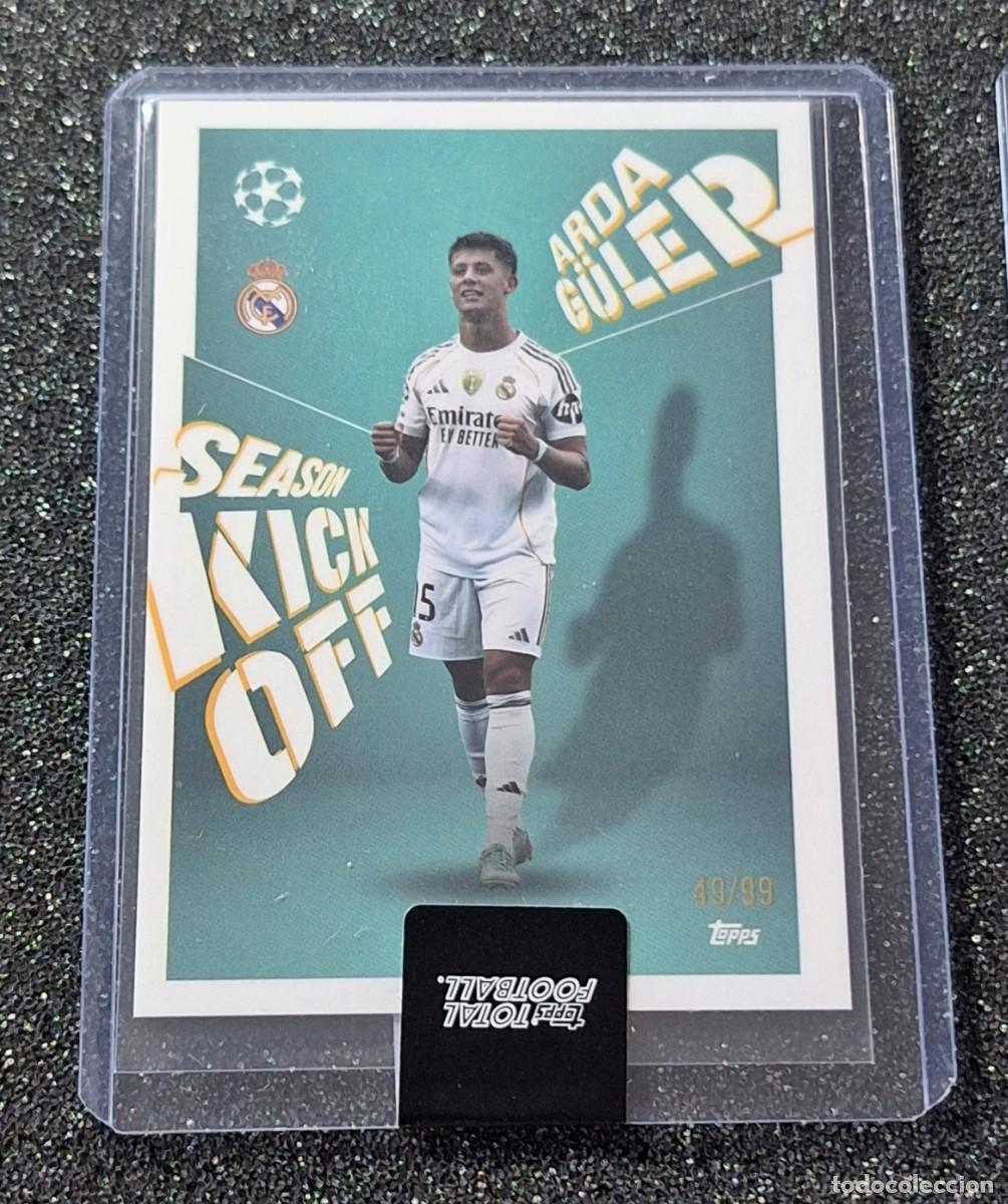 Cromos de F&uacute;tbol: Arda Guler Real Madrid Topps Total Football 49/99 Season Kick Off