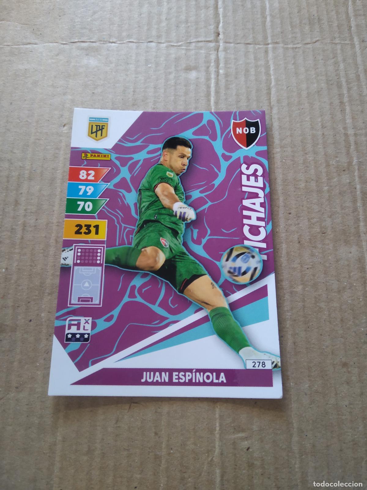 Cromos de F&uacute;tbol: 278 JUAN ESPINOLA NEWELL'S CROMO FUTBOL PANINI ARGENTINO 2025 ARGENTINA ADRENALYN