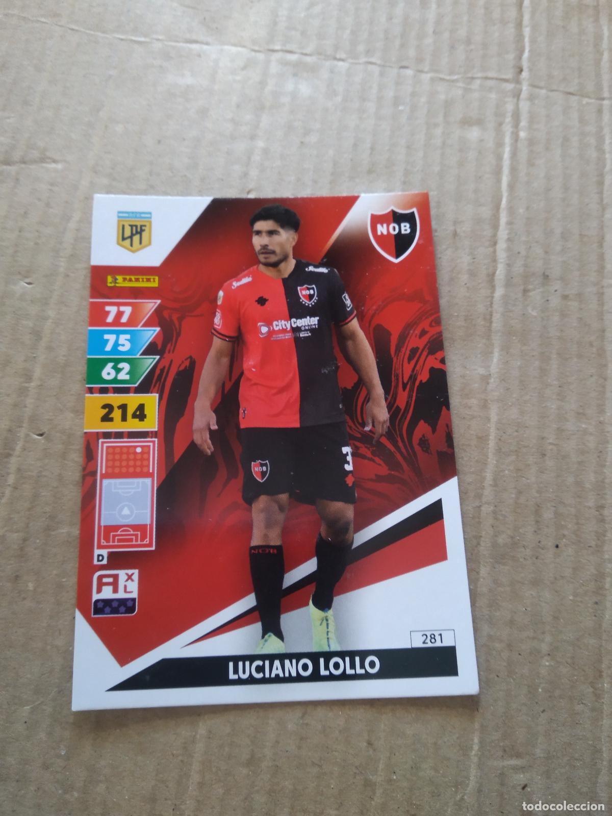 Cromos de F&uacute;tbol: 281 LUCIANO LOLLO NEWELL'S CROMO FUTBOL PANINI ARGENTINO 2025 ARGENTINA ADRENALYN