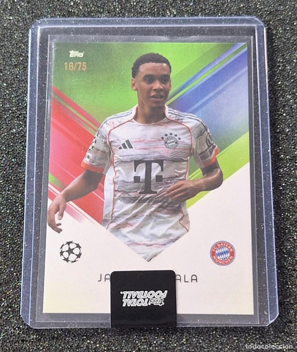 Cromos de F&uacute;tbol: Jamal Musiala Bayern Munich Topps Total Football 16/75 Green