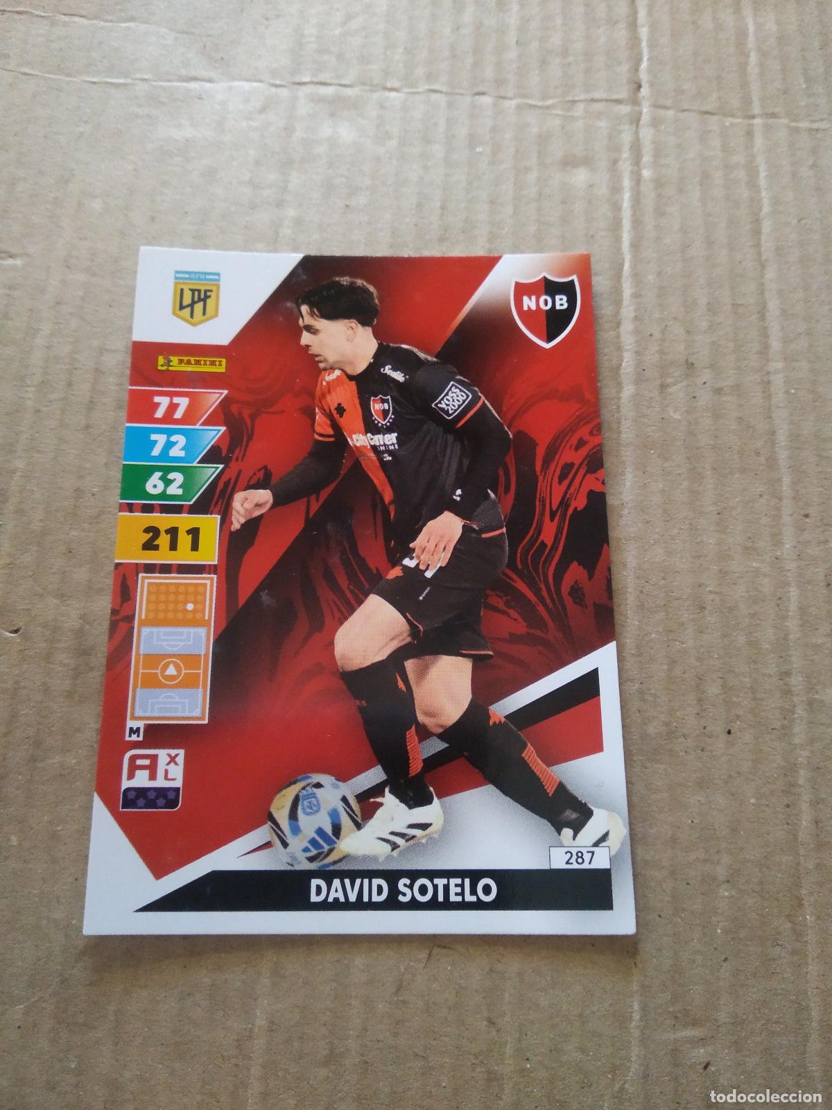 Cromos de F&uacute;tbol: 287 DAVID SOTELO NEWELL'S CROMO FUTBOL PANINI ARGENTINO 2025 ARGENTINA ADRENALYN