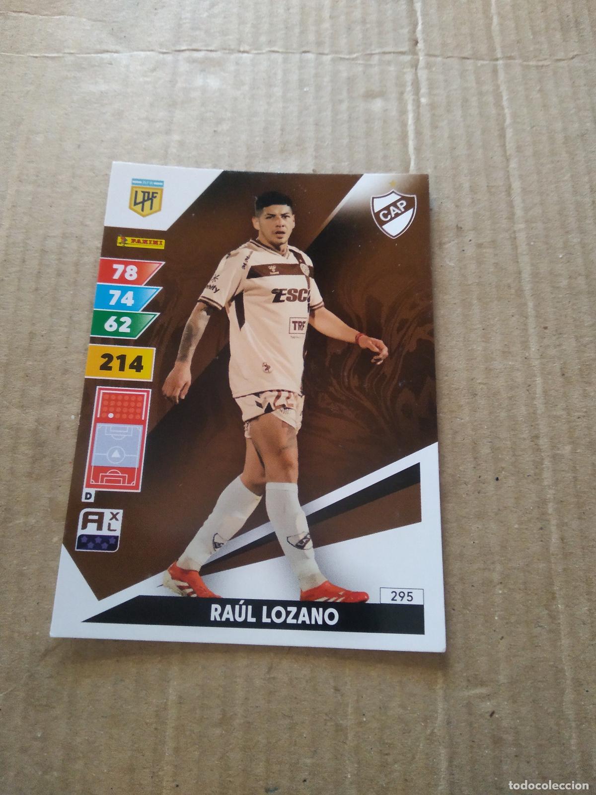 Cromos de F&uacute;tbol: 295 RAUL LOZANO PLATENSE CROMO FUTBOL PANINI ARGENTINO 2025 ARGENTINA ADRENALYN