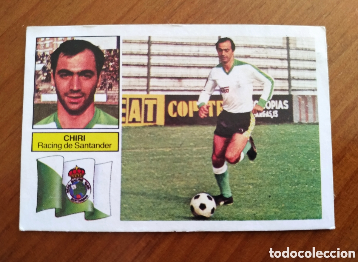 Fu&szlig;ball-Sticker: CHIRI VERSION RACING SANTANDER EDICIONES ESTE LIGA 82 83